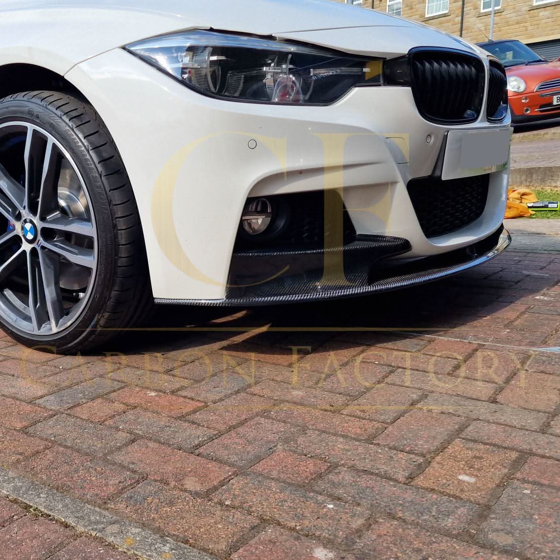 MP Style Carbon Fibre Front Splitter for BMW F30 F31 3 Series M Sport 12-19