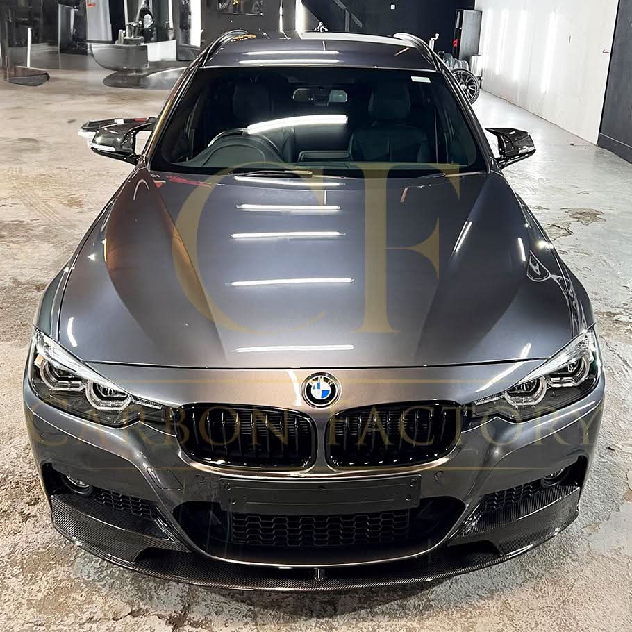 MP Style Carbon Fibre Front Splitter for BMW F30 F31 3 Series M Sport 12-19