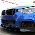MP Style Carbon Fibre Front Splitter for BMW F30 F31 3 Series M Sport 12-19