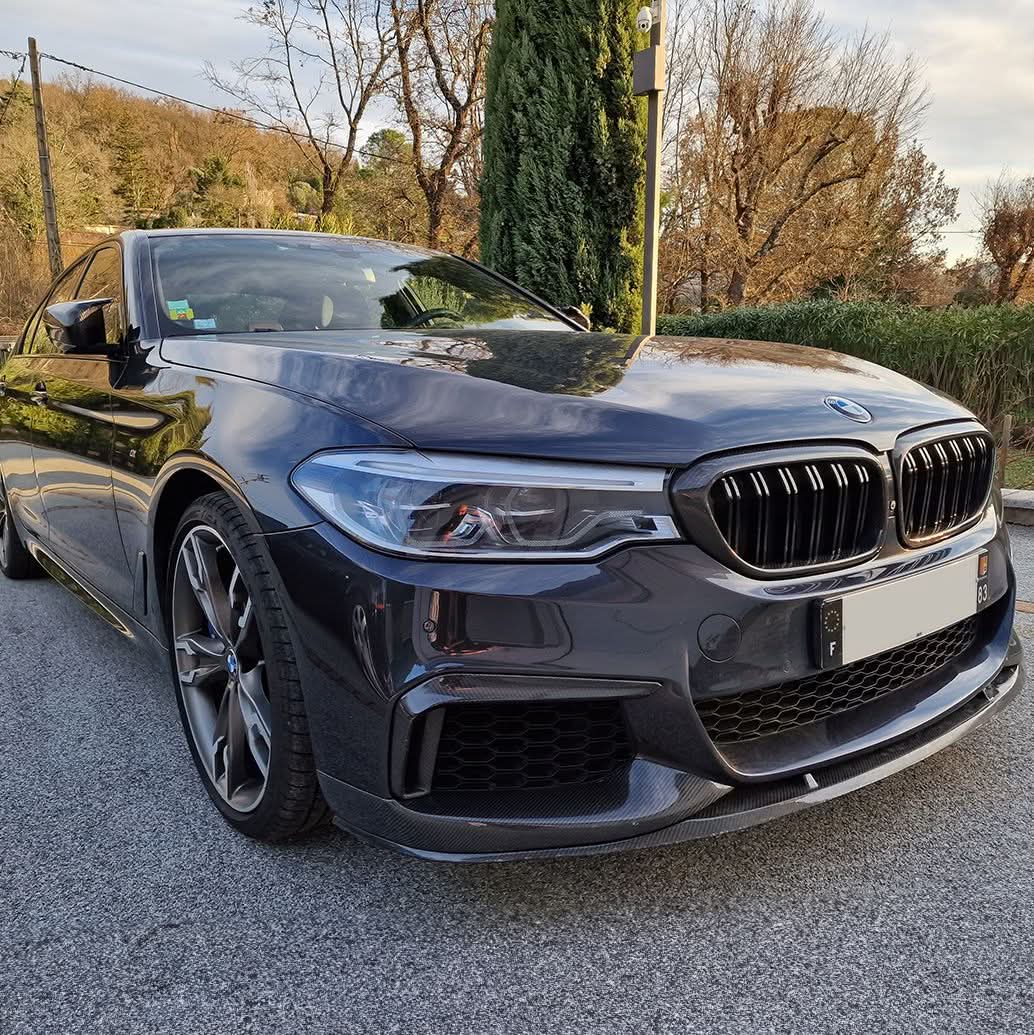 MP Style Carbon Fibre Front Splitter for BMW G30 5 Series M Sport 17-20