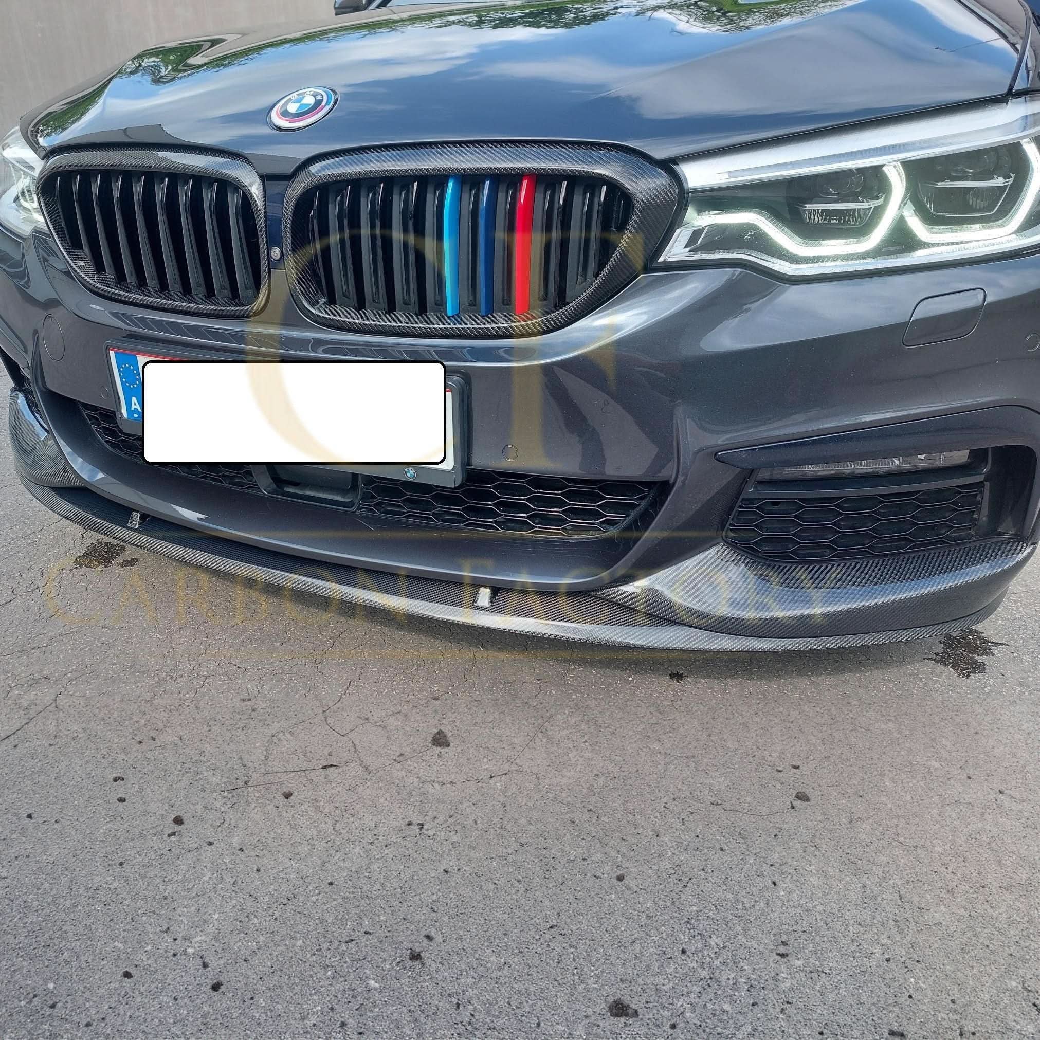 MP Style Carbon Fibre Front Splitter for BMW G30 5 Series M Sport 17-20