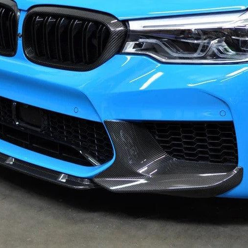 MP Style Pre-Preg Carbon Fibre Front Splitter Covers for BMW F90 M5 Pre-LCI 17-20