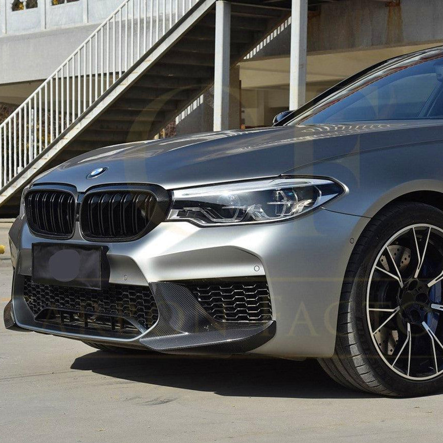 MP Style Pre-Preg Carbon Fibre Front Splitter Covers for BMW F90 M5 Pre-LCI 17-20