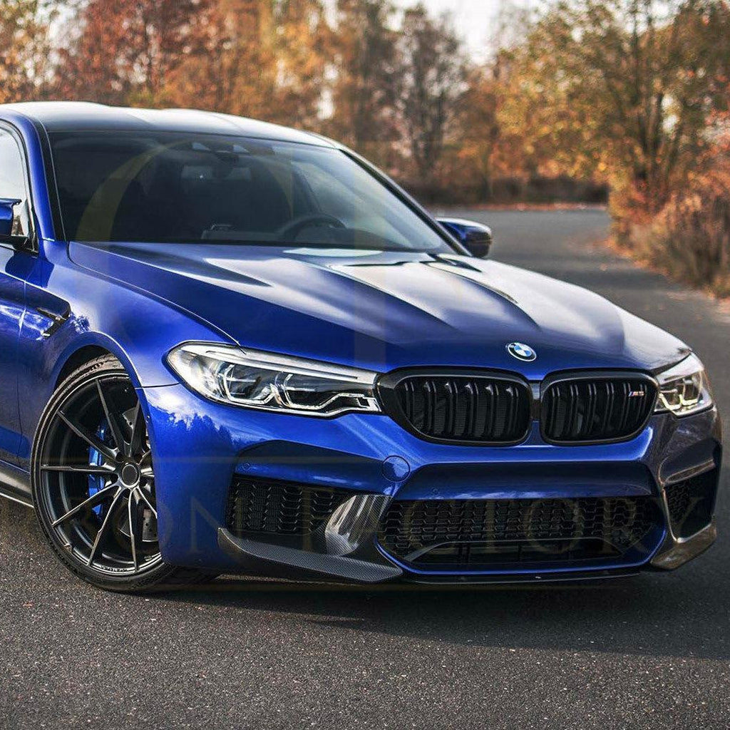 MP Style Pre-Preg Carbon Fibre Front Splitter Covers for BMW F90 M5 Pre-LCI 17-20