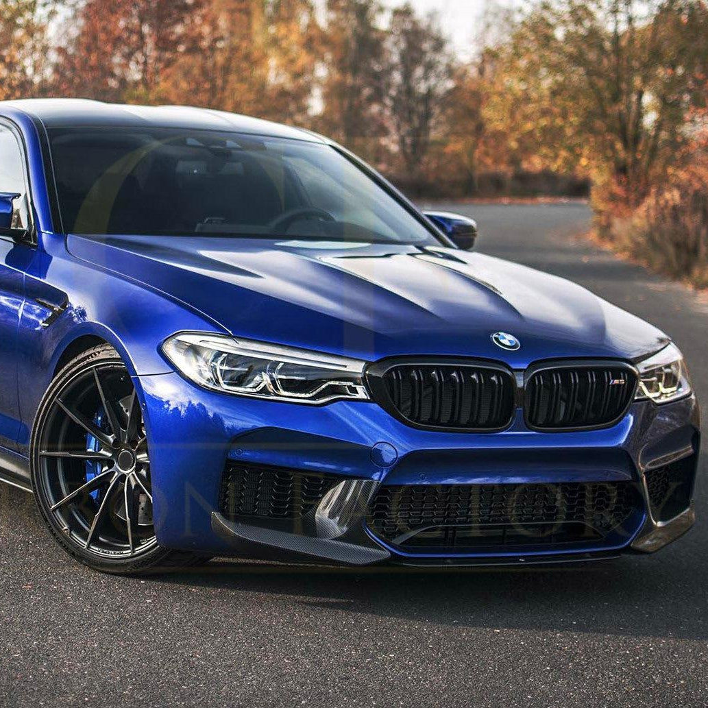 MP Style Pre-Preg Carbon Fibre Front Splitter Covers for BMW F90 M5 Pre-LCI 17-20