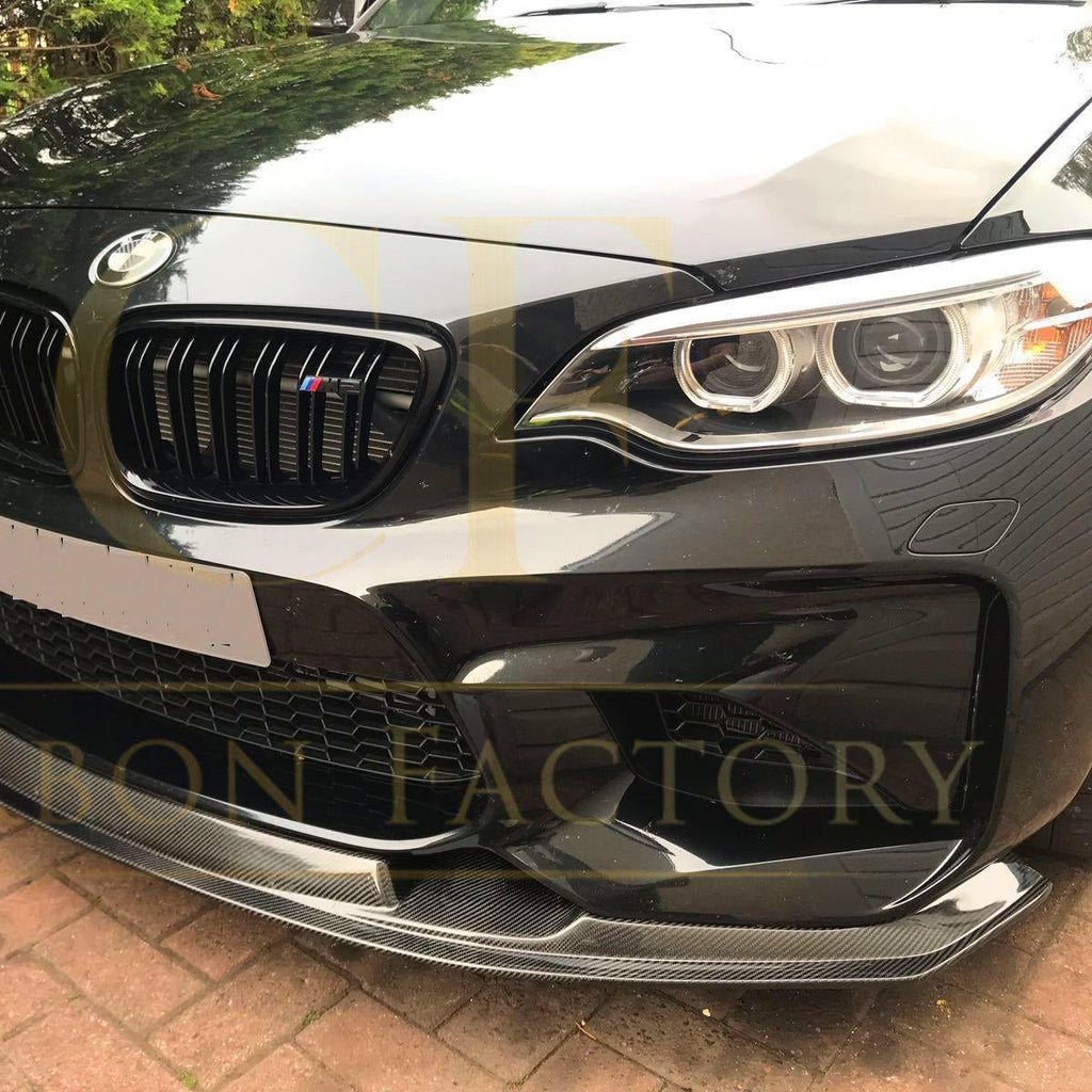 MTC Style Carbon Fibre Front Splitter for BMW F87 M2 OG 16-18
