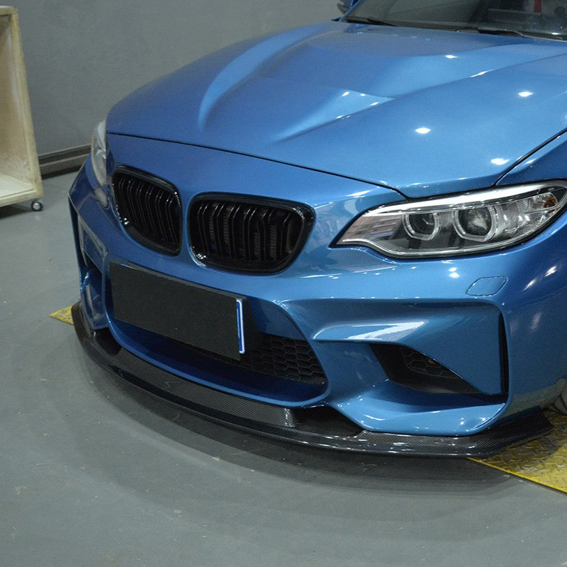 MTC Style Carbon Fibre Front Splitter for BMW F87 M2 OG 16-18