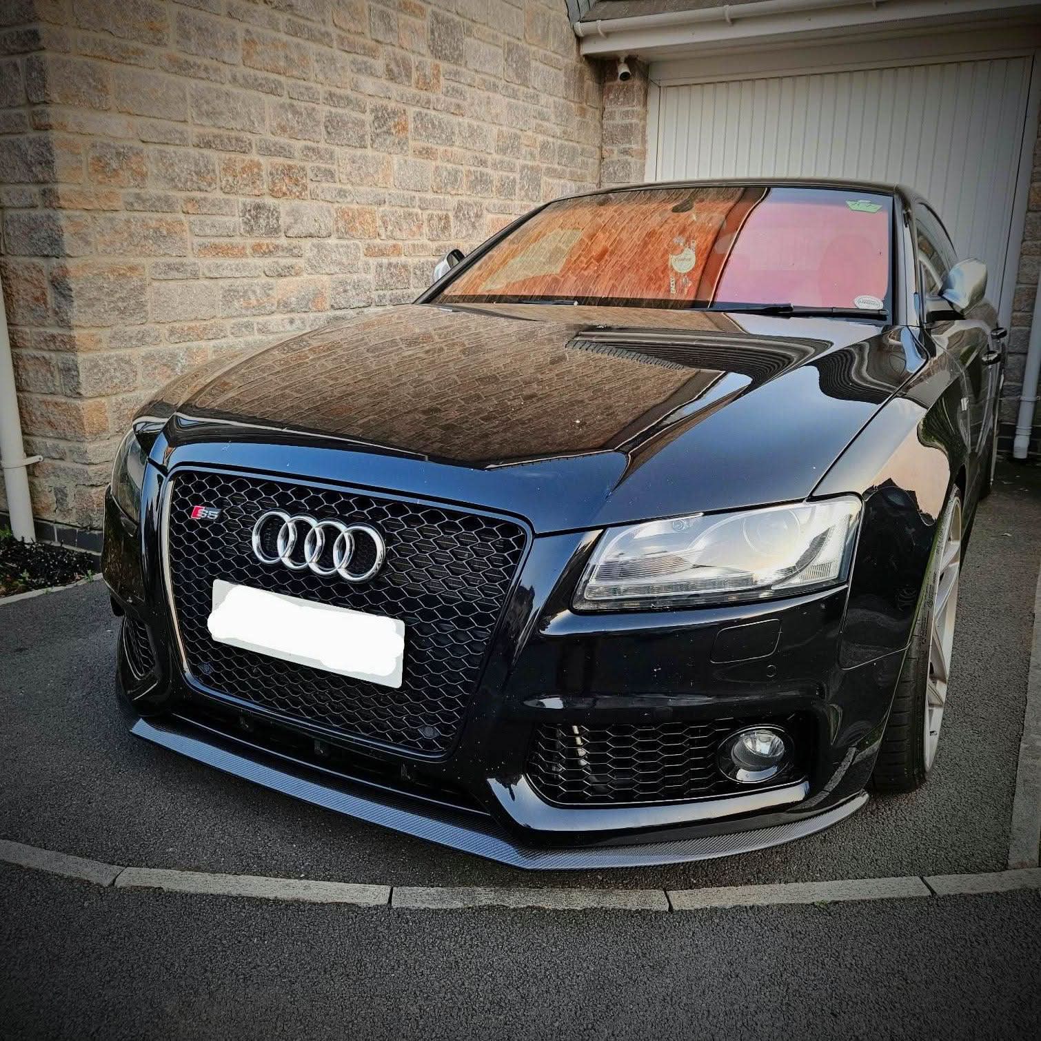 P Style Carbon Fibre Front Splitter for Audi B8 A5 S-Line & S5 07-10