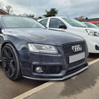P Style Carbon Fibre Front Splitter for Audi B8 A5 S-Line & S5 07-10