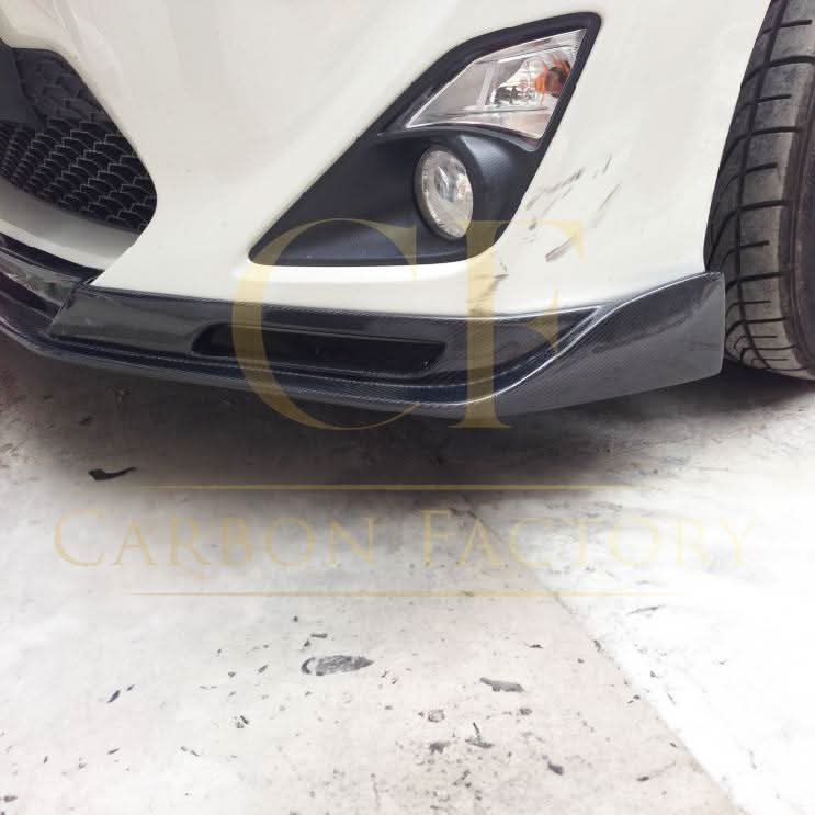 P Style Carbon Fibre Front Splitter for Toyota GT86 13-16
