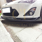 P Style Carbon Fibre Front Splitter for Toyota GT86 13-16
