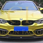 PSM Style Carbon Fibre Front Splitter 2 Pieces for BMW F80 M3 F82 F83 M4 14-20