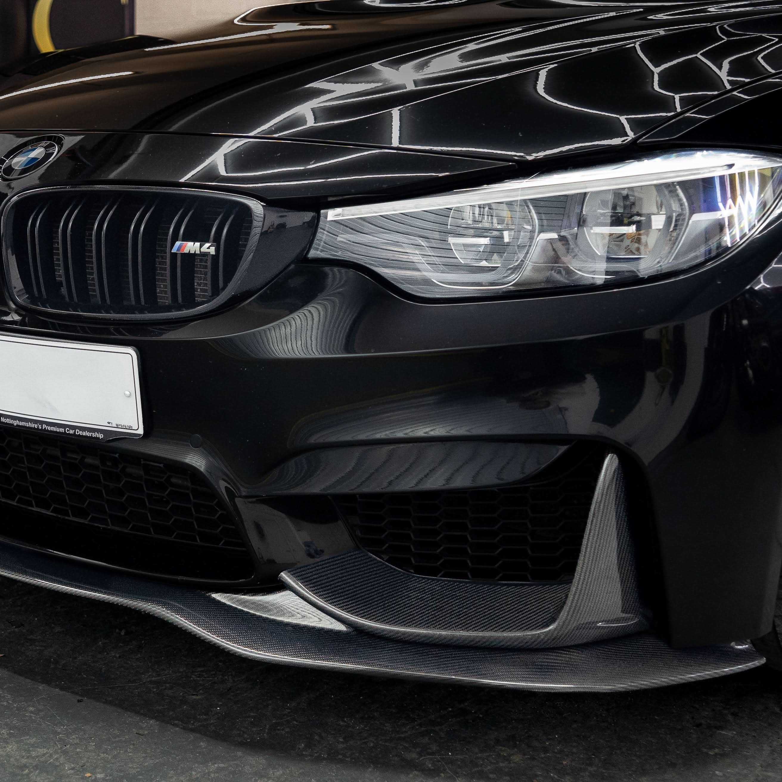 PSM Style Carbon Fibre Front Splitter for BMW F80 M3 F82 F83 M4 14-20