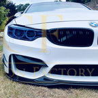 PSM Style Carbon Fibre Front Splitter for BMW F80 M3 F82 F83 M4 14-20