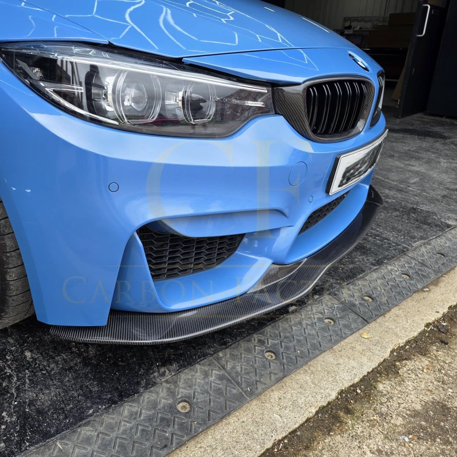 PSM Style Carbon Fibre Front Splitter for BMW F80 M3 F82 F83 M4 14-20