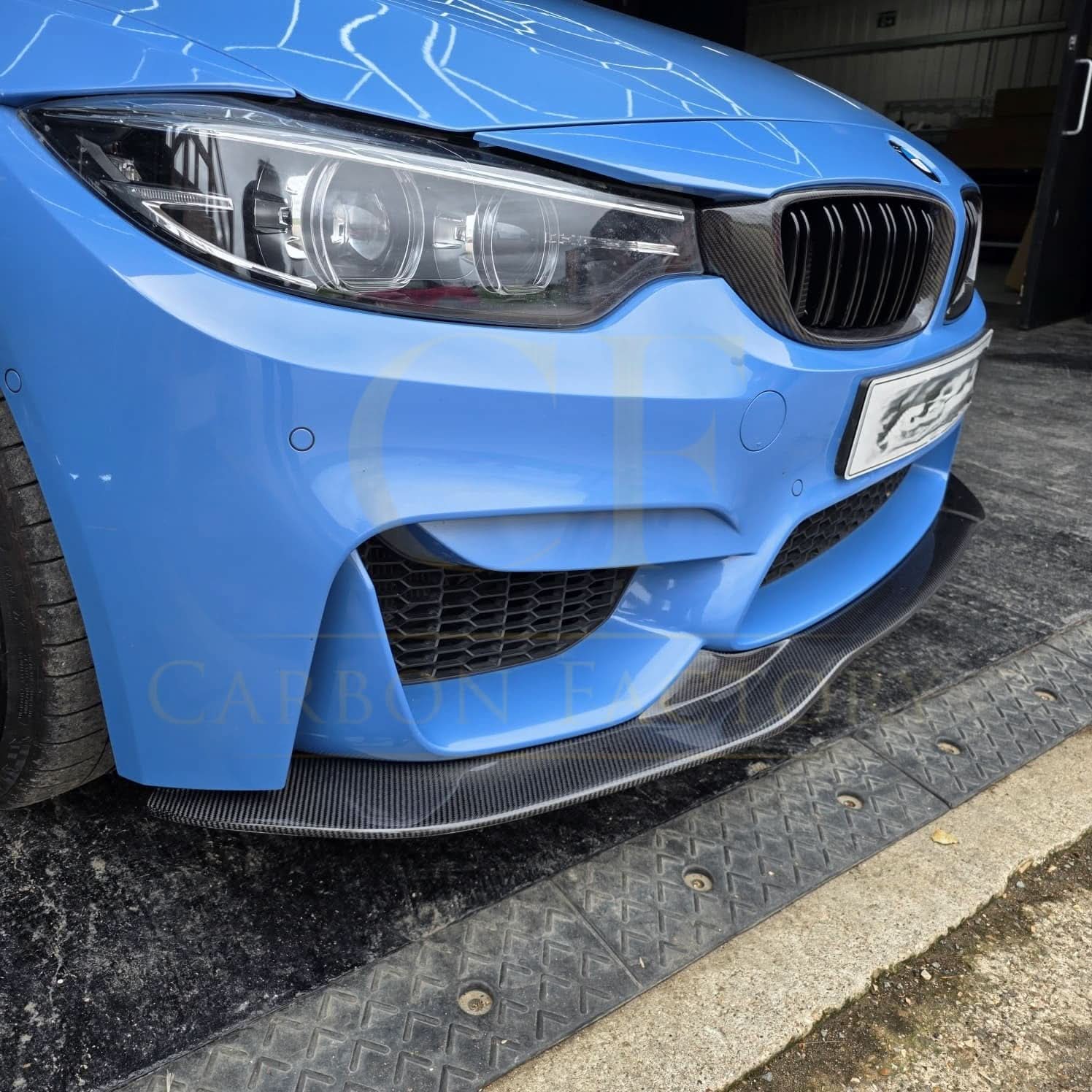 PSM Style Carbon Fibre Front Splitter for BMW F80 M3 F82 F83 M4 14-20