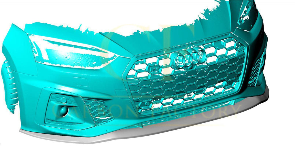 R Style Carbon Fibre Front Splitter for Audi B9.5 A5 S Line & S5 20-22
