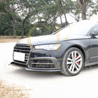R Style Carbon Fibre Front Splitter for Audi C7.5 A6 S Line & S6 15-18
