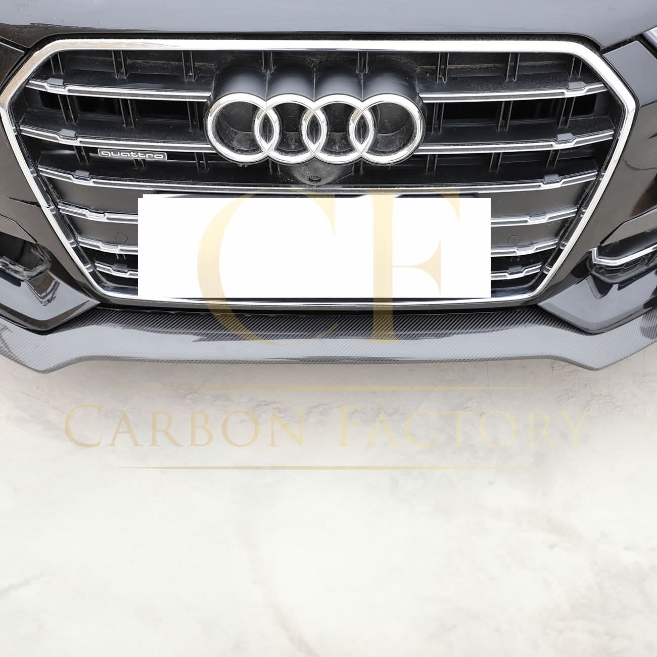 R Style Carbon Fibre Front Splitter for Audi C7.5 A6 S Line & S6 15-18