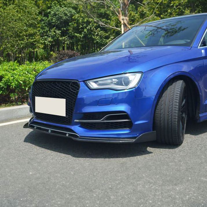 RS Style Carbon Fibre Front Splitter for Audi A3 Saloon S Line & S3 13-15