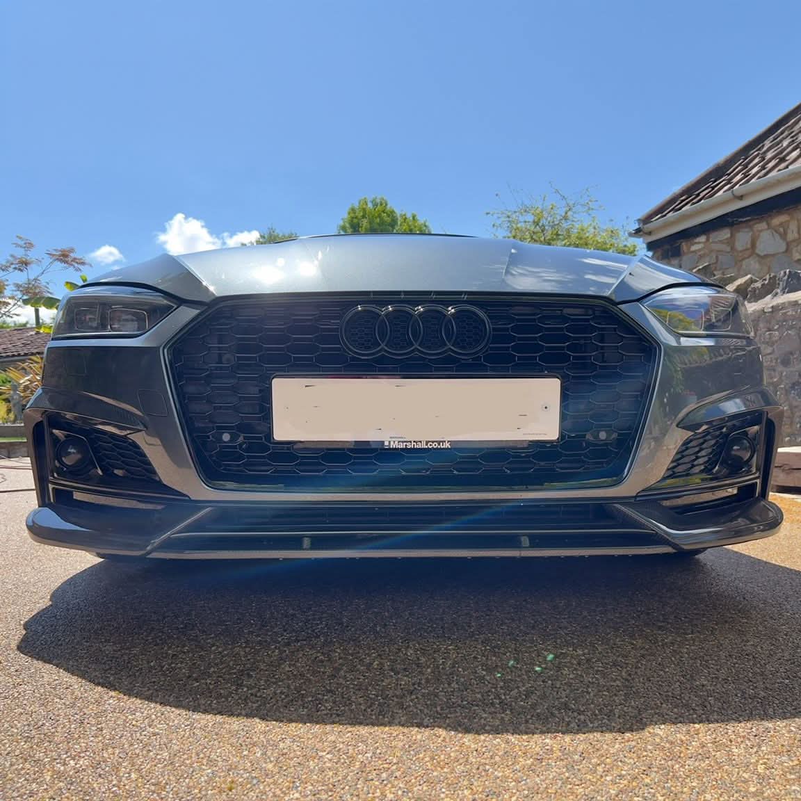 RS Style Carbon Fibre Front Splitter for Audi B9 A5 S Line & S5 17-19
