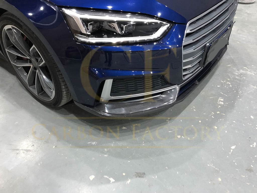 RS Style Carbon Fibre Front Splitter for Audi B9 A5 S Line & S5 17-19