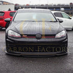 RZ Style Carbon Fibre Front Splitter for VW Golf MK7 GTI 14-17