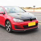 RZ Style Carbon Fibre Front Splitter for VW Golf MK7 GTI 14-17