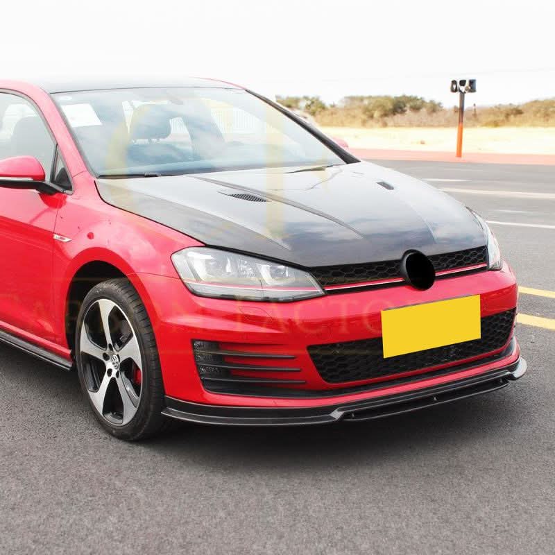 RZ Style Carbon Fibre Front Splitter for VW Golf MK7 GTI 14-17