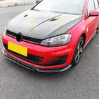 RZ Style Carbon Fibre Front Splitter for VW Golf MK7 GTI 14-17
