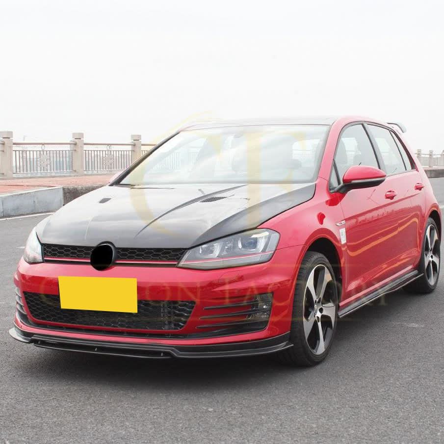 RZ Style Carbon Fibre Front Splitter for VW Golf MK7 GTI 14-17
