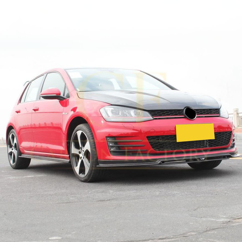 RZ Style Carbon Fibre Front Splitter for VW Golf MK7 GTI 14-17