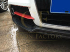 V Style Carbon Fibre Front Splitter for Audi 8J TT TTS MK2 07-14