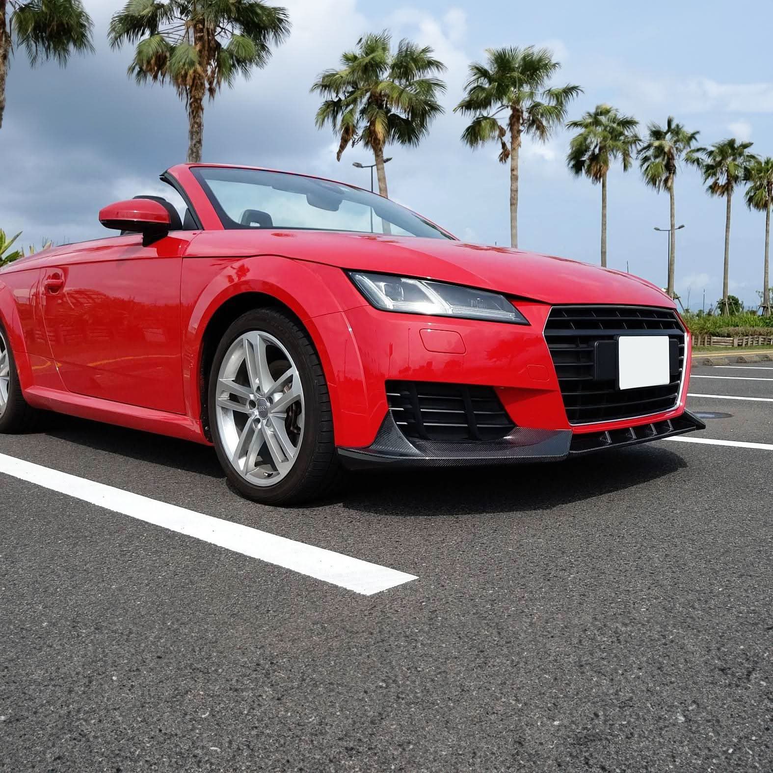 V Style Carbon Fibre Front Splitter for Audi 8S TT MK3 15-18