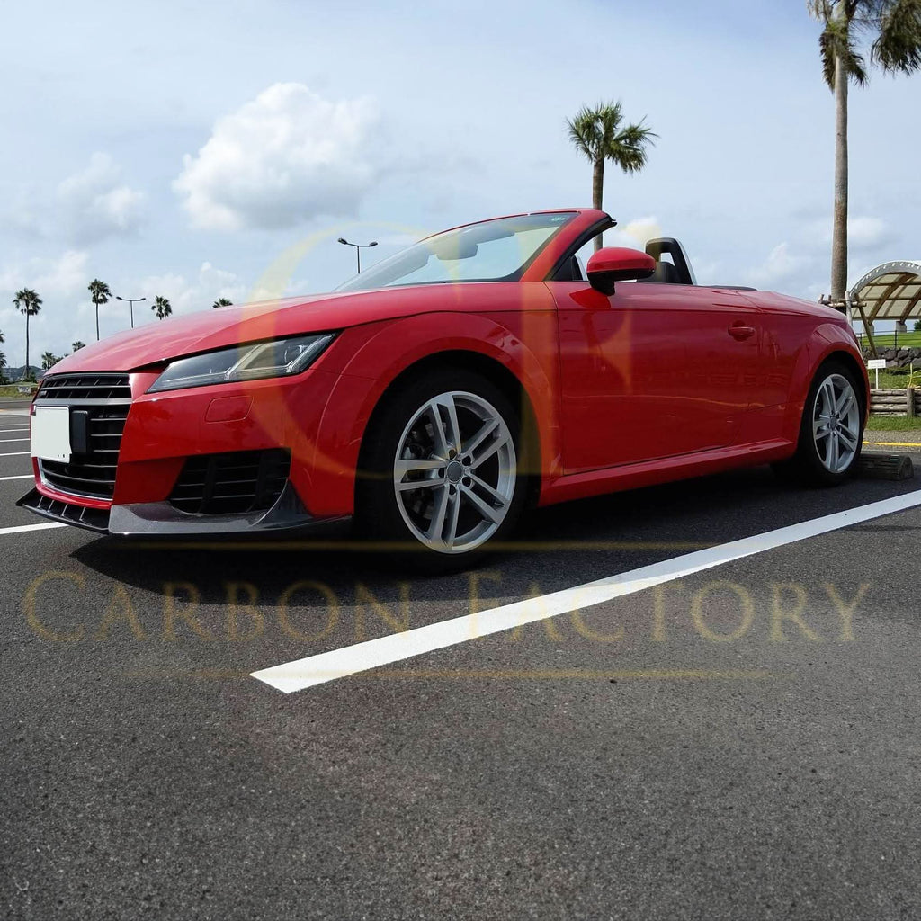 V Style Carbon Fibre Front Splitter for Audi 8S TT MK3 15-18
