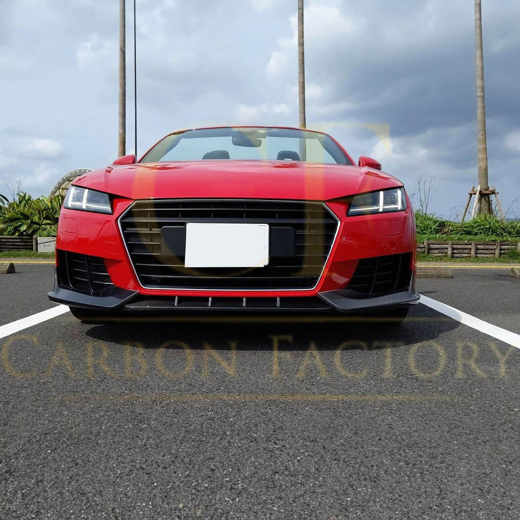 V Style Carbon Fibre Front Splitter for Audi 8S TT MK3 15-18