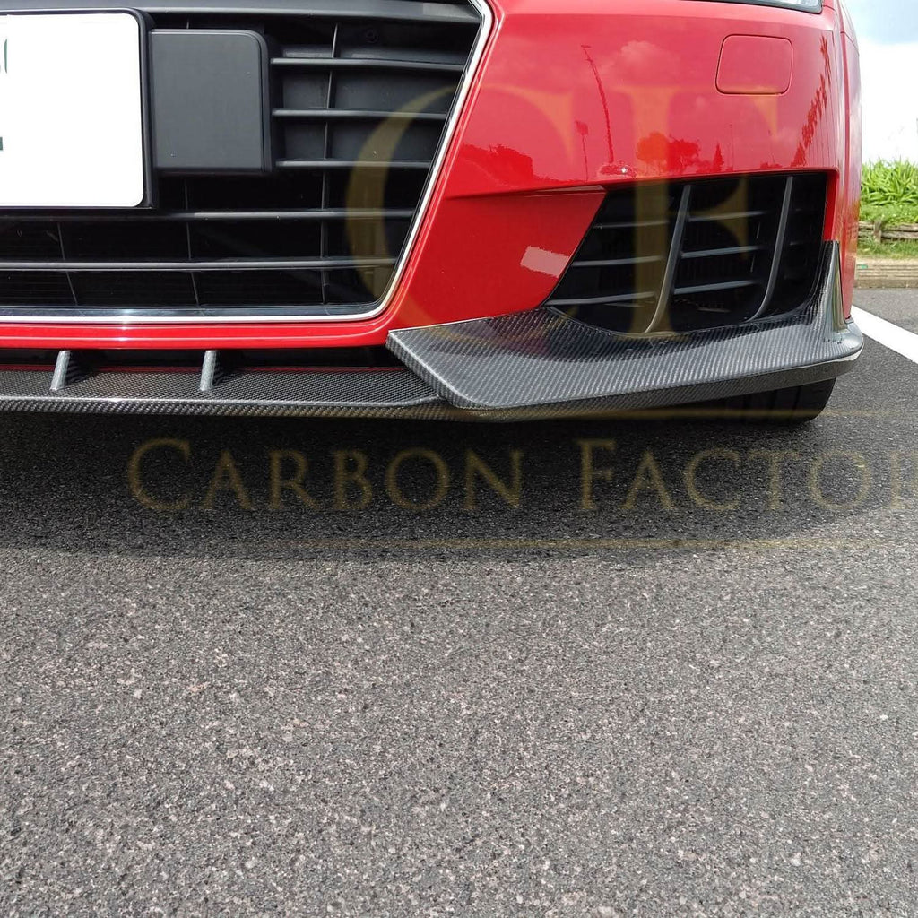 V Style Carbon Fibre Front Splitter for Audi 8S TT MK3 15-18
