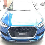 V Style Carbon Fibre Front Splitter for Audi 8V RS3 Saloon 17-20