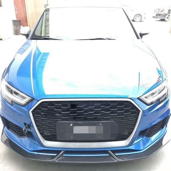 V Style Carbon Fibre Front Splitter for Audi 8V RS3 Saloon 17-20