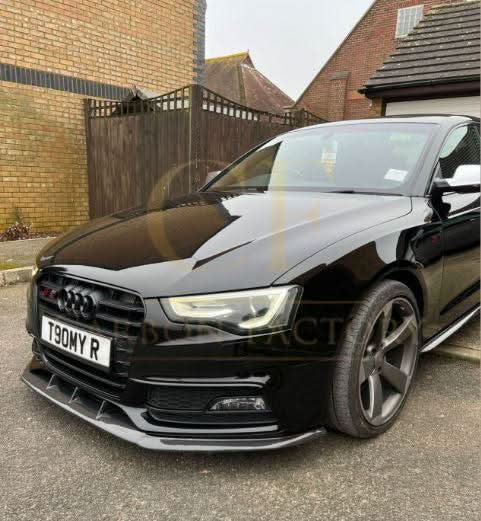 V Style Carbon Fibre Front Splitter for Audi B8.5 S5 A5 S Line 11-16