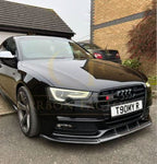 V Style Carbon Fibre Front Splitter for Audi B8.5 S5 A5 S Line 11-16