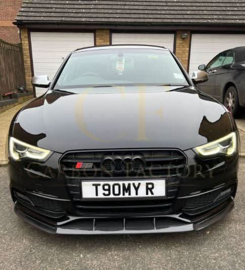 V Style Carbon Fibre Front Splitter for Audi B8.5 S5 A5 S Line 11-16