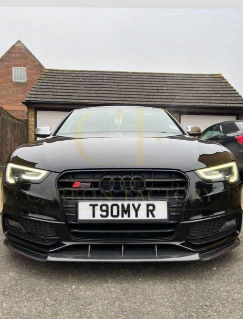 V Style Carbon Fibre Front Splitter for Audi B8.5 S5 A5 S Line 11-16