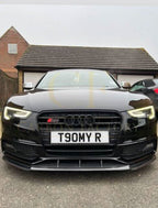 V Style Carbon Fibre Front Splitter for Audi B8.5 S5 A5 S Line 11-16