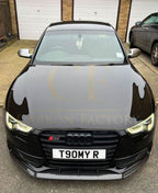 V Style Carbon Fibre Front Splitter for Audi B8.5 S5 A5 S Line 11-16