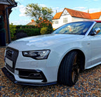 V Style Carbon Fibre Front Splitter for Audi B8.5 S5 A5 S Line 11-16
