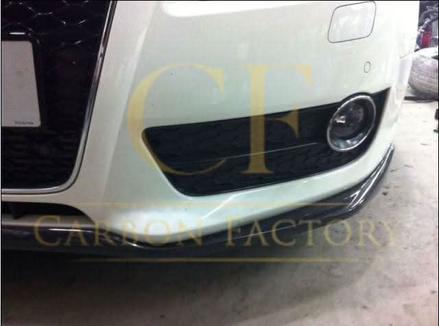 V Style Carbon Fibre Front Splitter for Audi B8 A5 Non S-Line 07-10