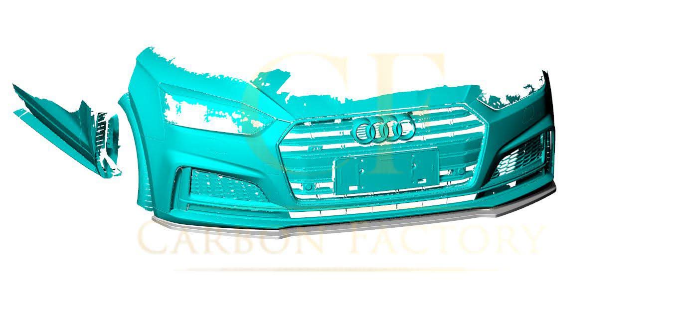 V Style Carbon Fibre Front Splitter for Audi B9 A5 S Line & S5 17-19