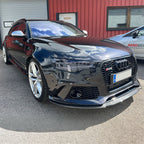 V Style Carbon Fibre Front Splitter for Audi C7 RS6 13-18