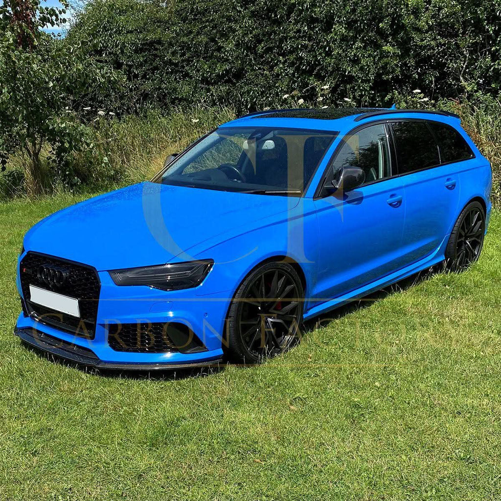 V Style Carbon Fibre Front Splitter for Audi C7 RS6 13-18